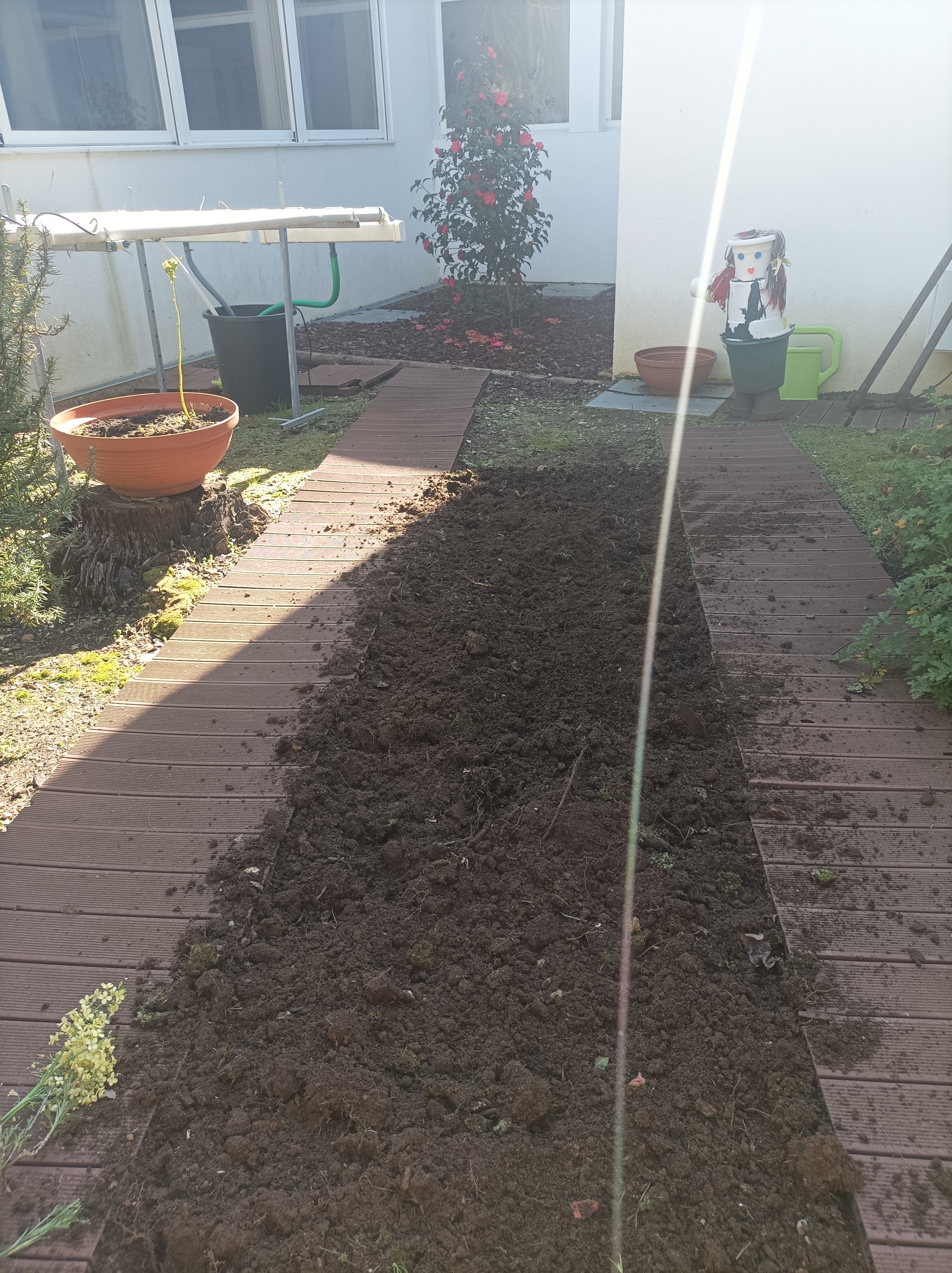 A terra está pronta para plantar .