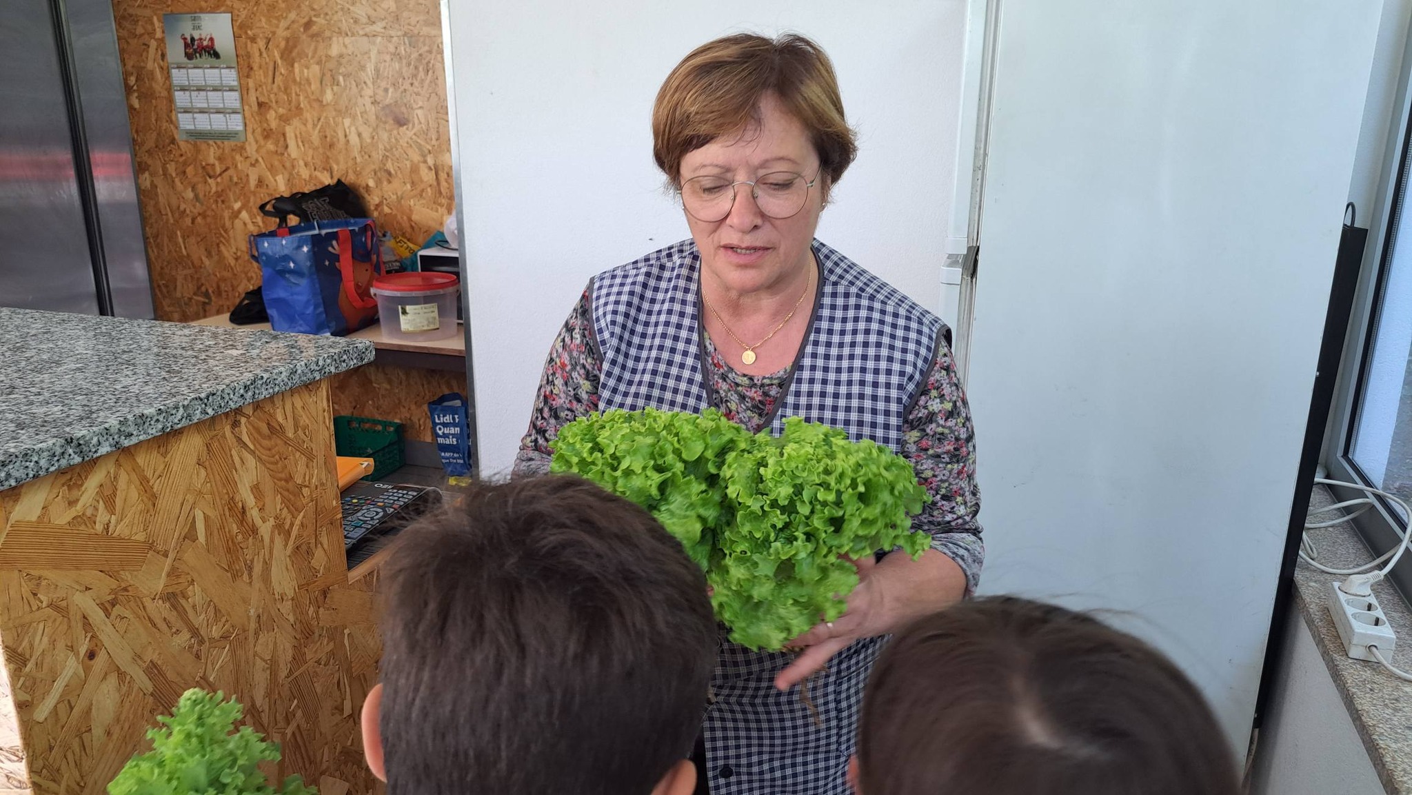 partilhar com a Srª cozinheira da escola do 1º ciclo para a salada destes amigos.