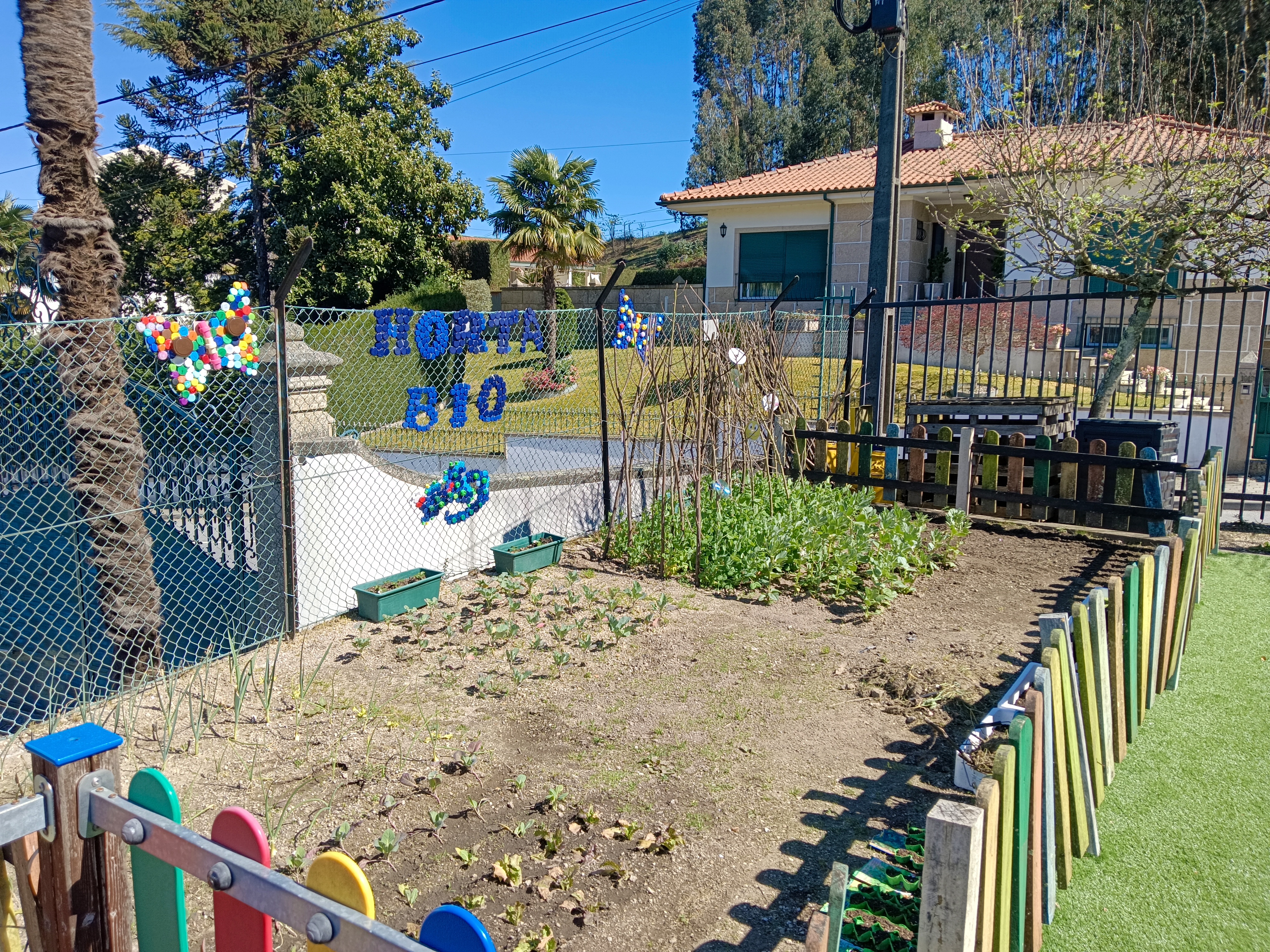 Vista geral da horta atualizada.