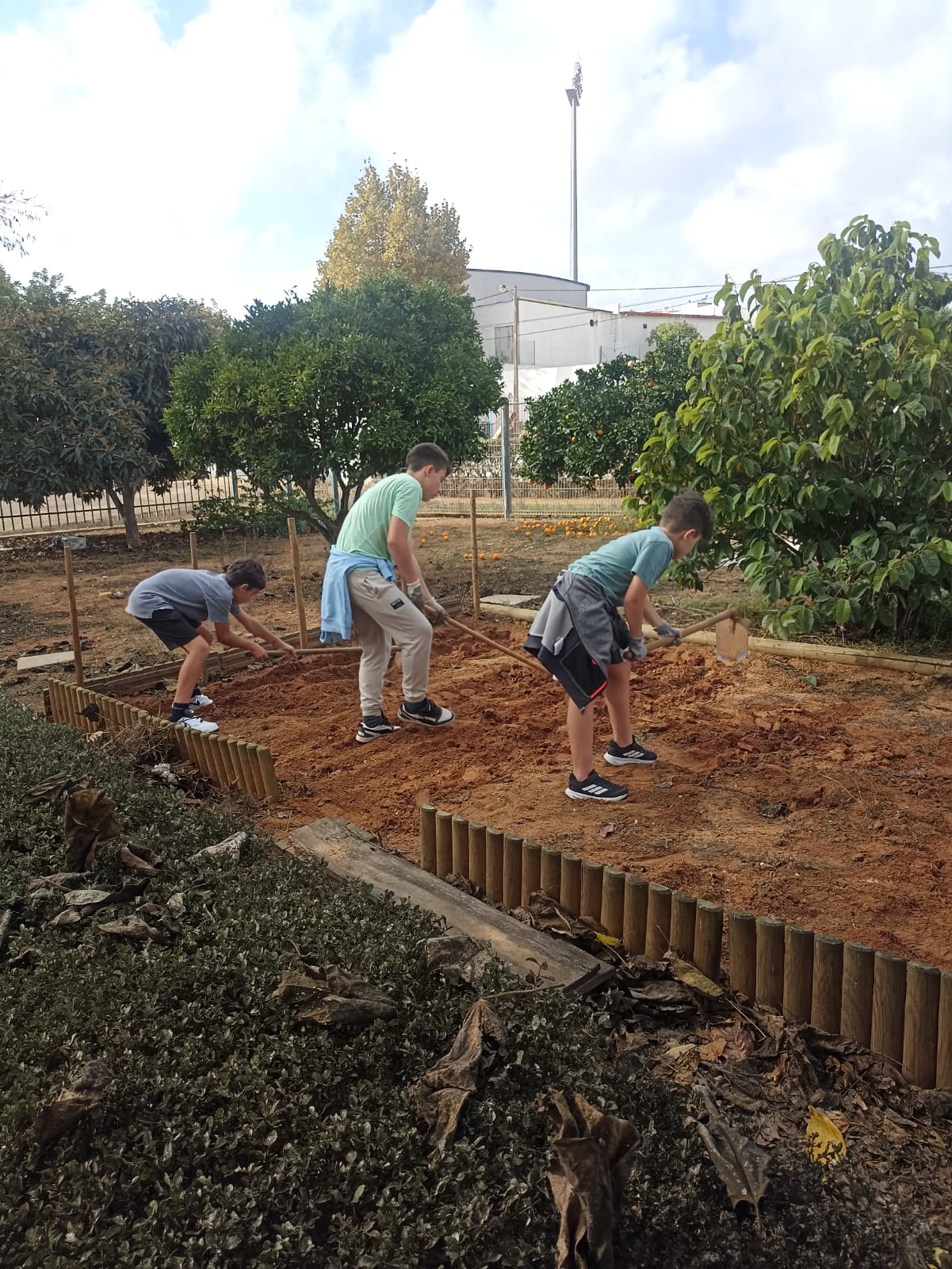 Atividades de preparação do terreno.