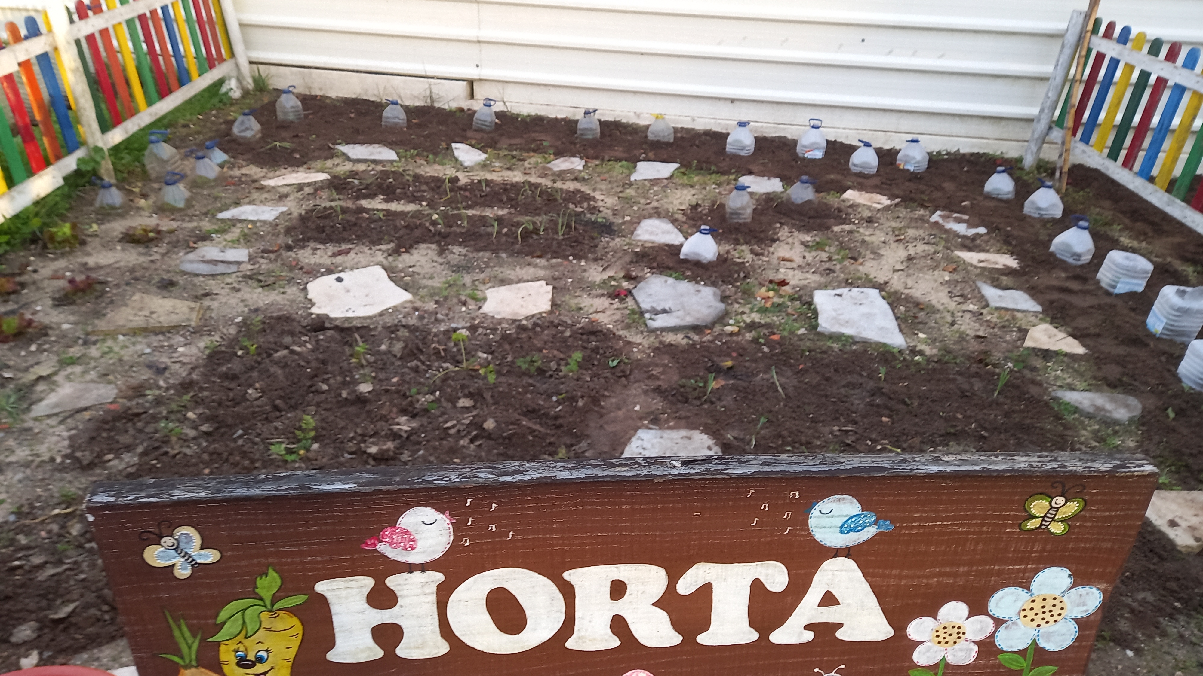 Ao longo do tempo e com as adversidades climatéricas foi necessário explicar e aplicar a necessidade de pequenas estufas com a reutilização de garrafões da água.