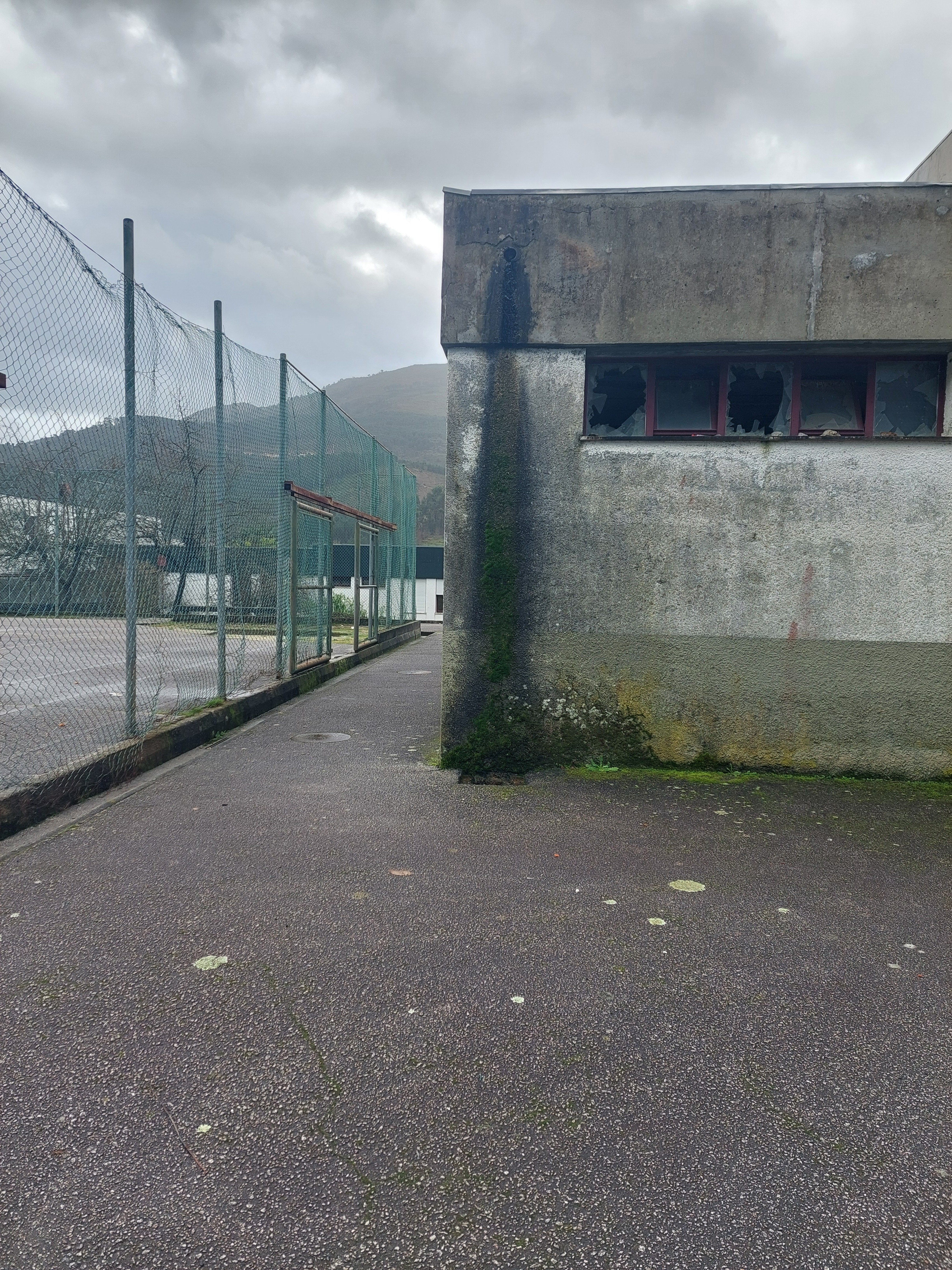 Local onde será colocado o coletor de água pluvial