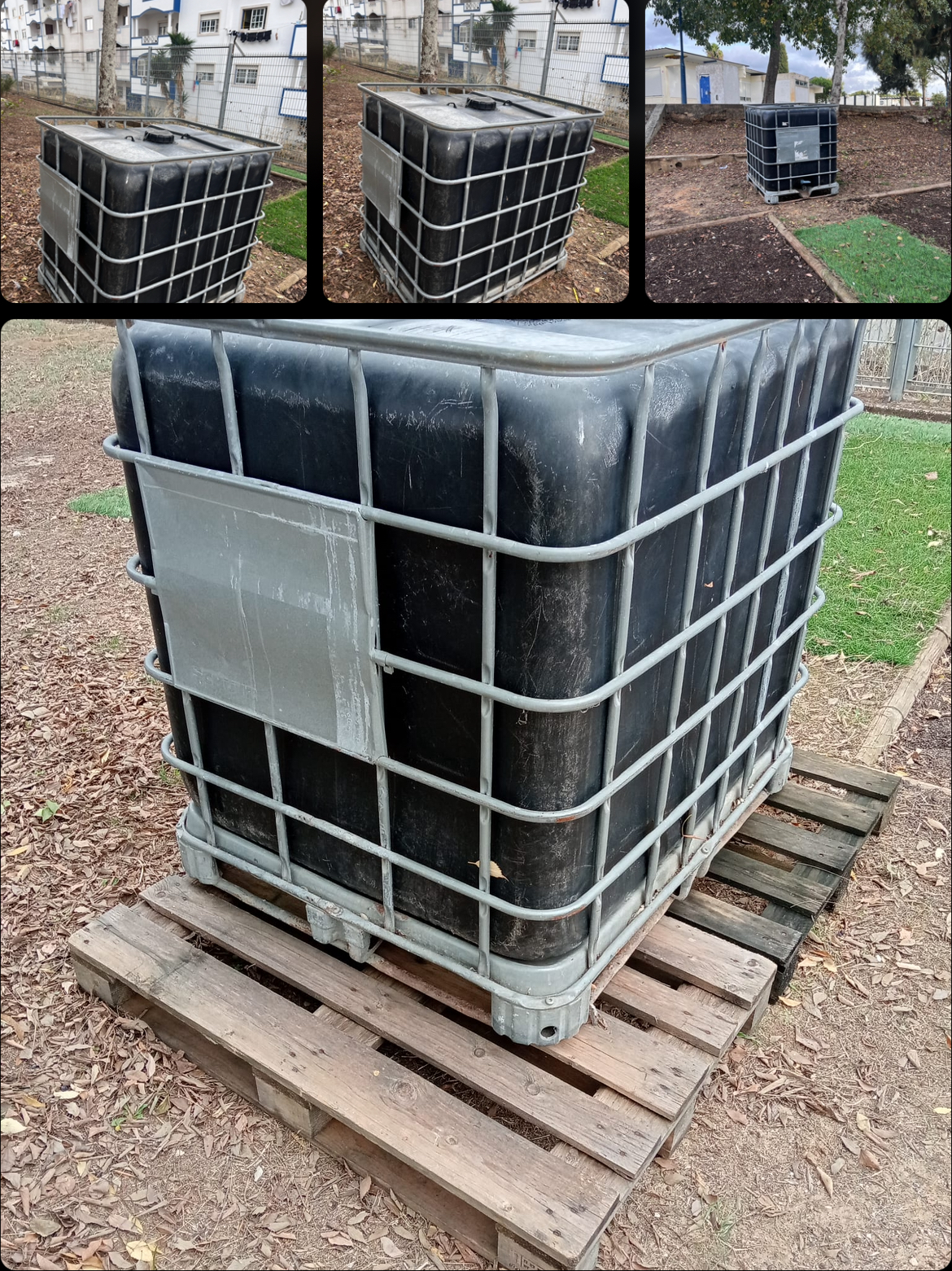 Reservatório para recolha da água da chuva