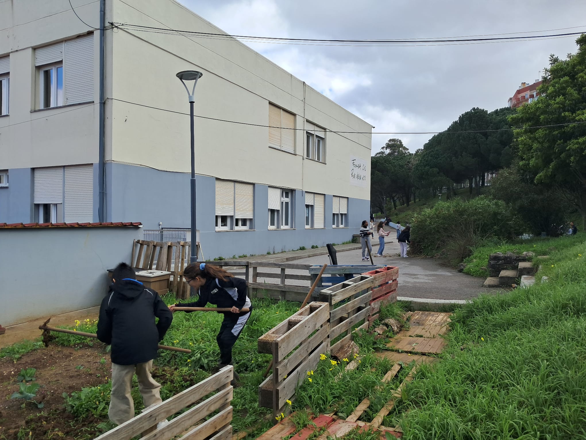 Trabalhando na horta
